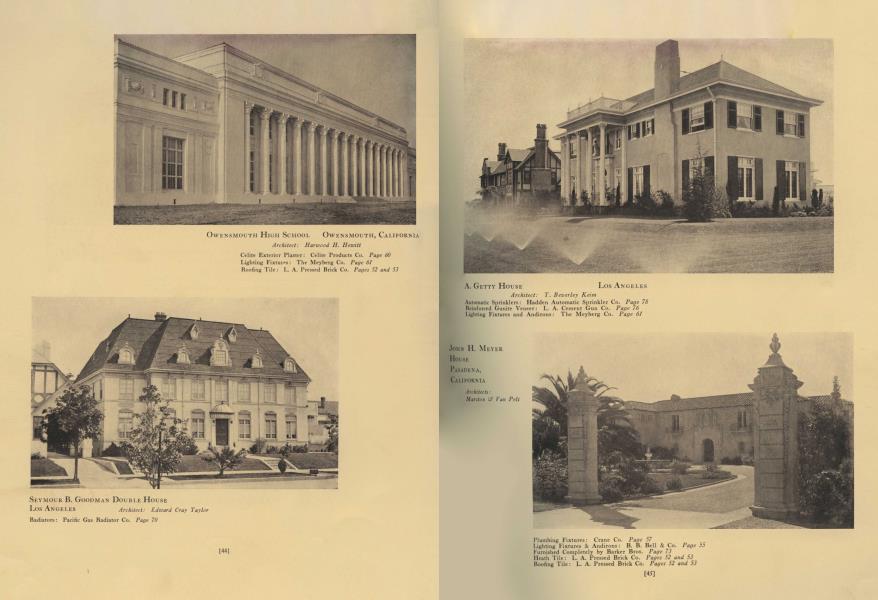SEYMOUR B. GOODMAN DOUBLE HOUSE —LOS ANGELES