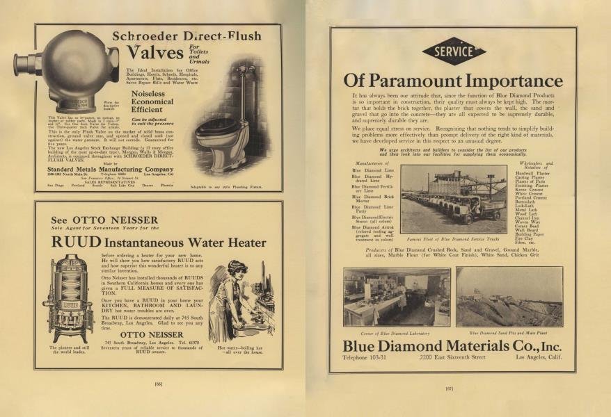 Standard Metals Manufacturing Company Architectural Digest JANUARY 1922