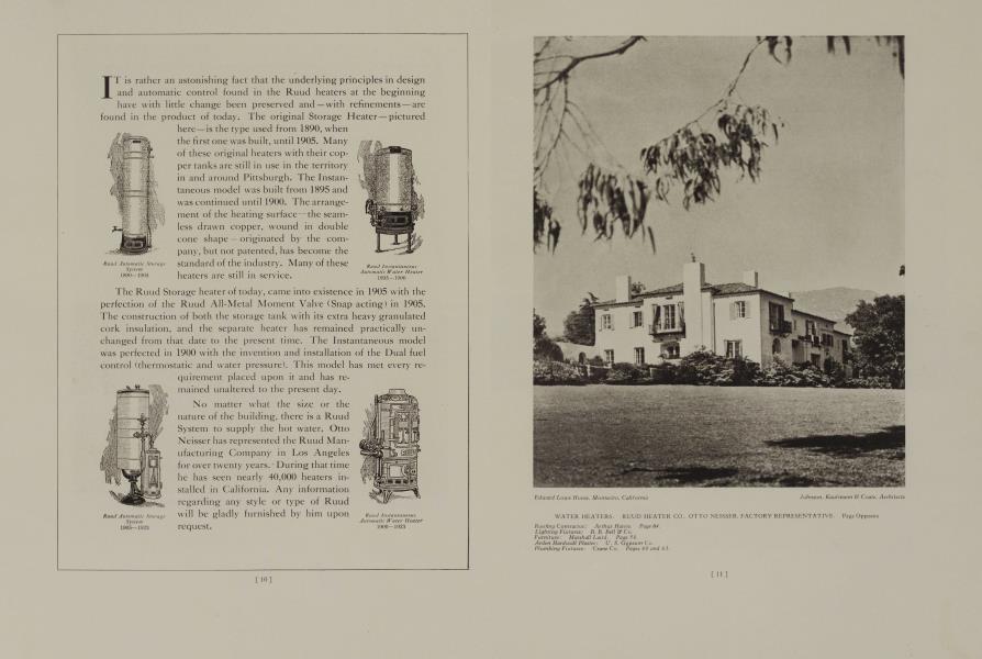 Edward Lowe House, Montecito, California —
 Johnson, Kaufmann & Coate, Architects
