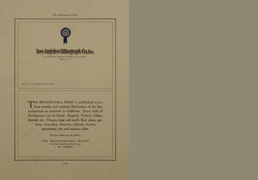 THE ARCHITECTURAL DIGEST