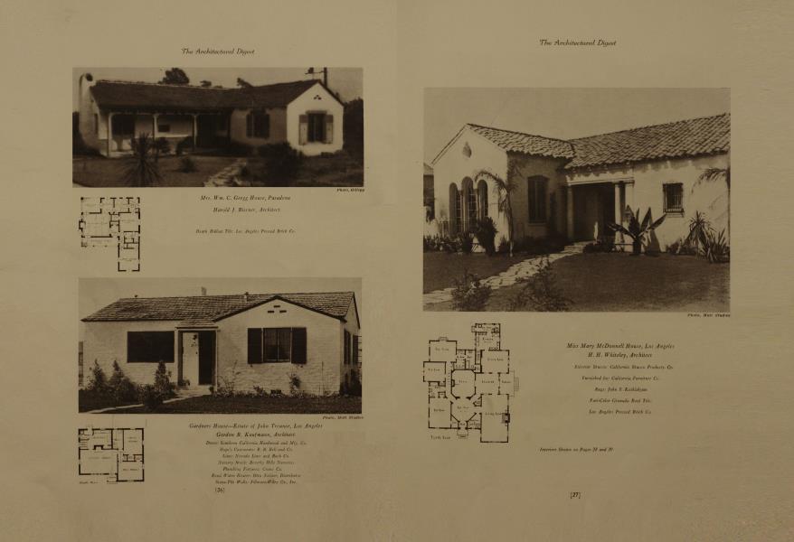 Gardners House—Estate of John Treanor, Los Angeles — Gordon B. Kaufmann, Architect