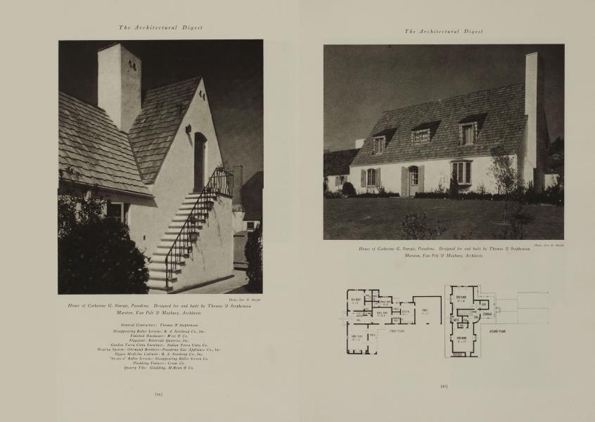 House of Catherine G. Sturgis, Pasadena. Designed for and built by