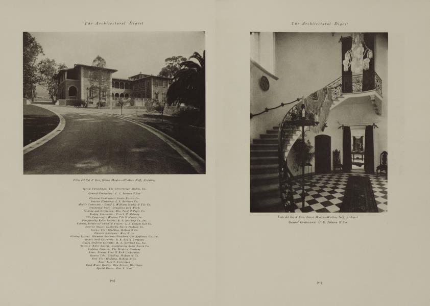 Villa del Sol d' Oro, Sierra Madre—Wallace Neff, Architect
