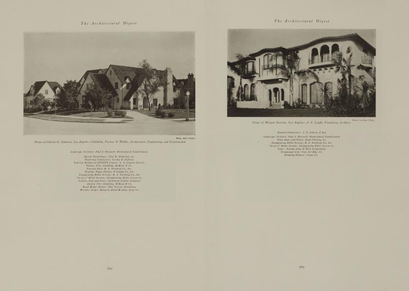 House of Charles G. Andrews, Los Angeles—Chisholm, Fortine & Meikle, Architecture, Engineering and Construction