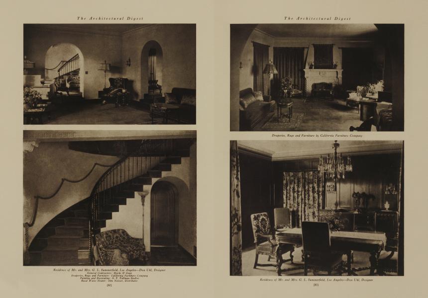 Residence of Mr. and Mrs. G. L. Summerfield, Los Angeles—Don Uhl, Designer