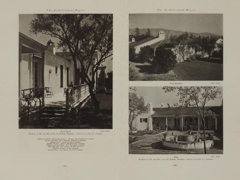 Residence of Mr. and Mrs. Leroy D. Kellogg, Pasadena — Garrett Van Pelt, Jr., Architect