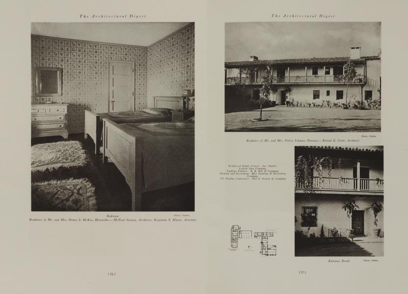 Residence of Mr. and Mrs. Parley Johnson, Downey — Roland E. Coate, Architect