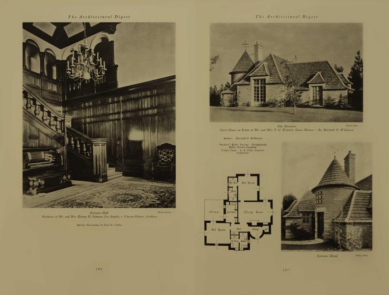 Guest House on Estate of Mr. and Mrs. P. G. Winnett, Santa Monica—By Marshall P. Wilkinson