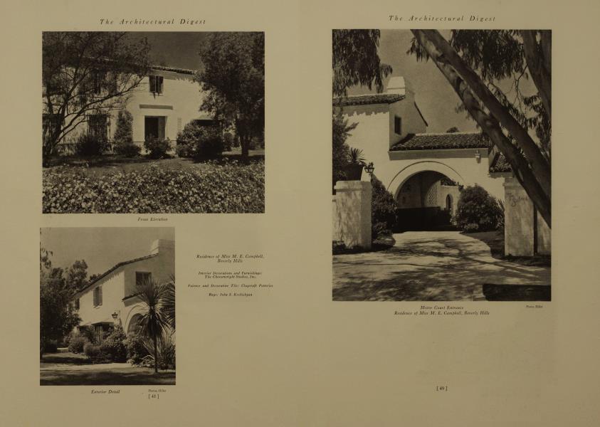 Residence of Miss M. E. Campbell, Beverly Hills