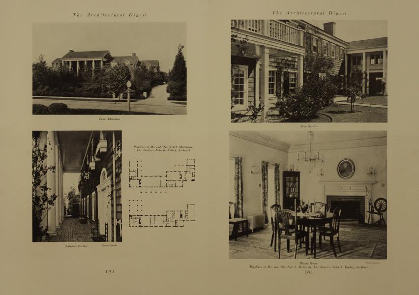 Residence of Mr. and Mrs. Neil S. McCarthy, Los Angeles—John R. Kibbey, Architect