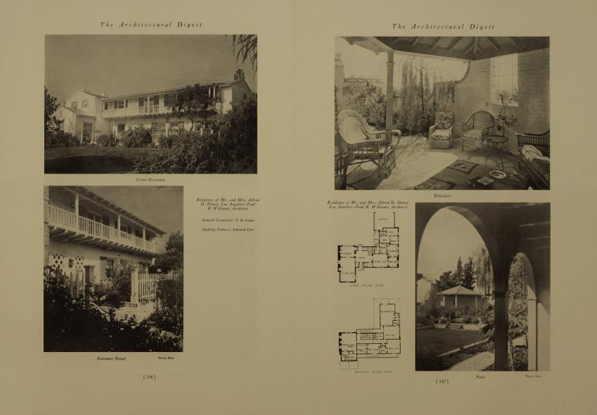 Residence of Mr. and Mrs. Alfred D. Davey, Los Angeles—Paul R. Williams, Architect