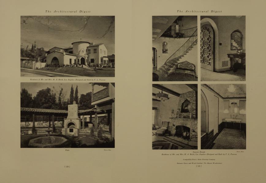 Residence of Mr. and Mrs. H. A. Reich, Los Angeles—Designed and Built by V. L. Pearson