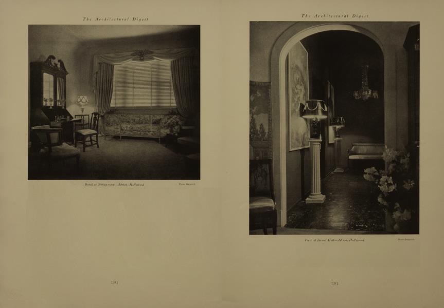 Detail of Sitting-room—Adrian, Hollywood