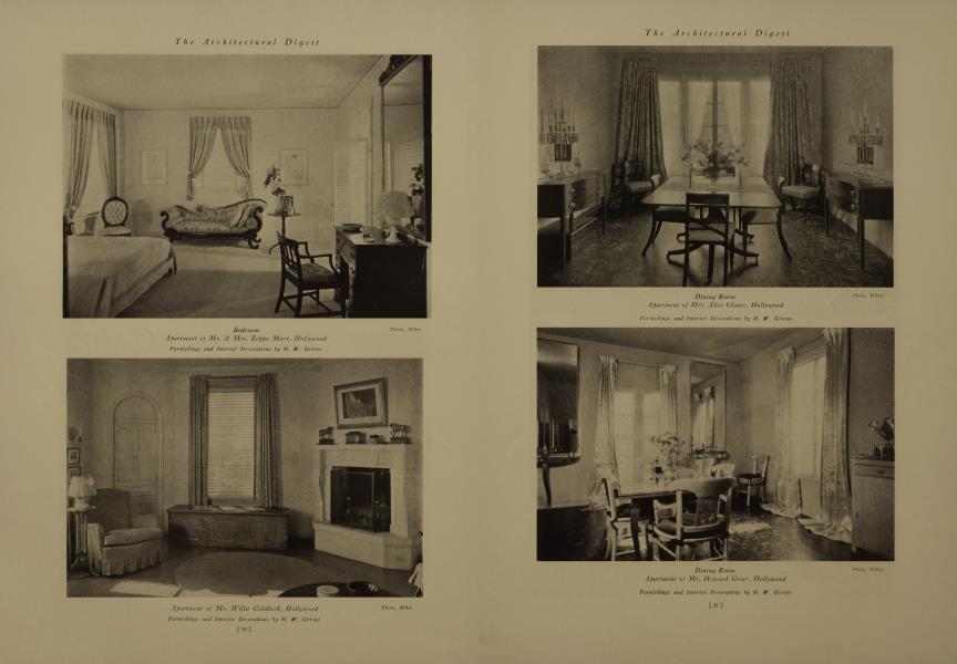 Apartment of Mr. Howard Greer. Hollywood