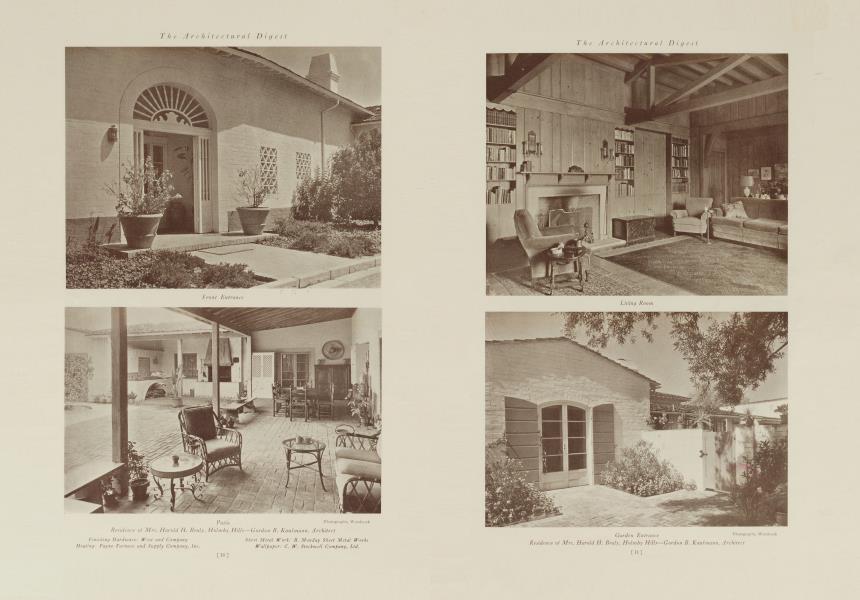 Residence of Mrs. Harold H. Braly, Holmby Hills