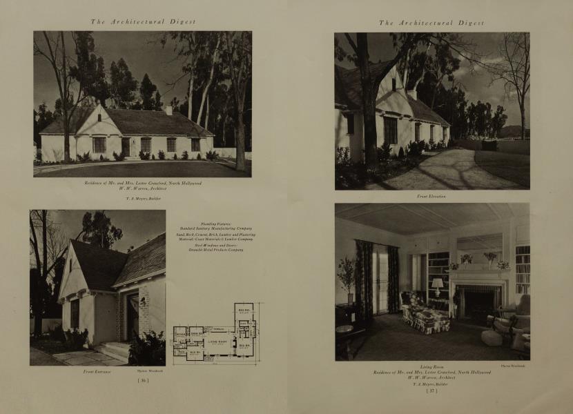 Residence of Mr. and Mrs. Lester Crawford, North Hollywood — W. W. Warren, Architect