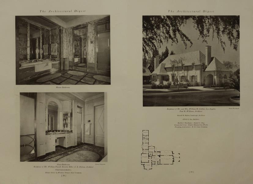 Residence of Mr. and Mrs. William H. Collins, Los Angeles — Paul R. Williams, Architect