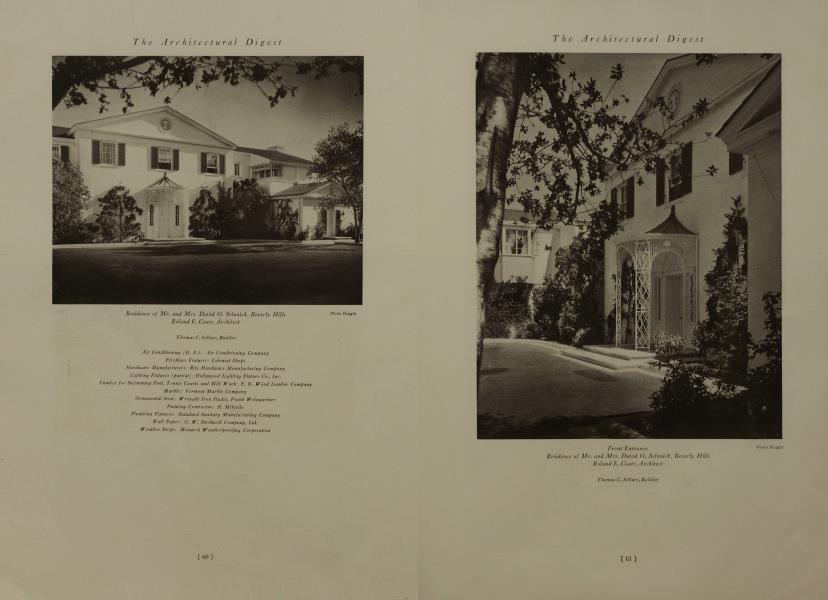 Residence of Mr. and Mrs. David O. Selznick, Beverly Hills —Roland E. Coate, Architect