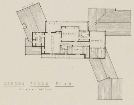 H. A. Sparey夫妇的沙漠房子，棕榈泉- gerard R. Colcord，建筑师，Page: - 1938 |建筑文摘金博宝188app网址