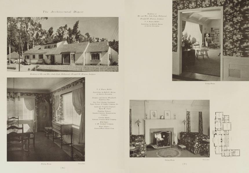 Residence of Mr. and Mrs. Andy Clyde, Hollywood—Wendell W. Warren, Architect