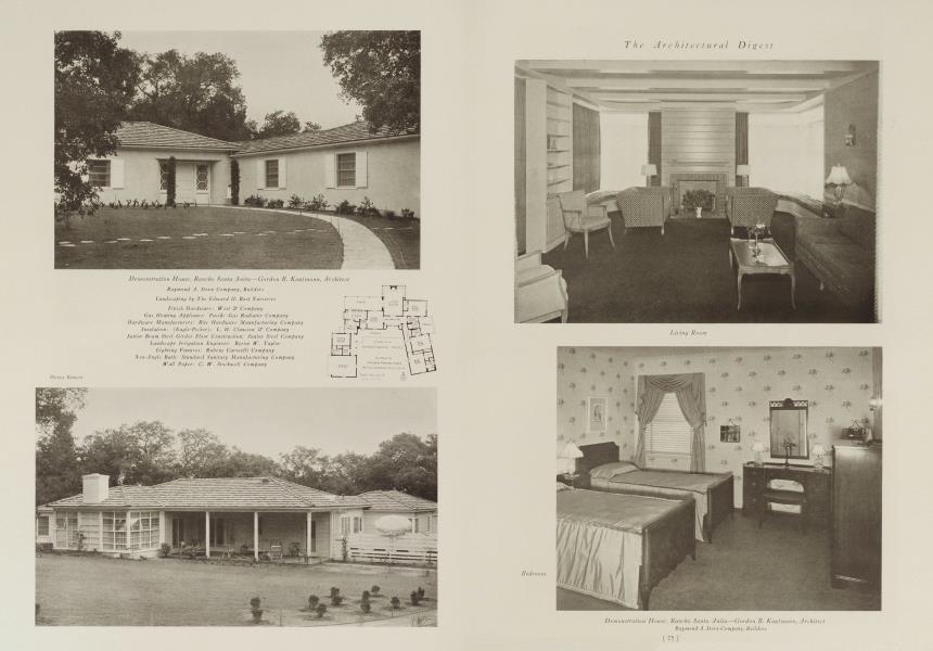 Demonstration House, Rancho Santa Anita—Gordon B. Kaufmann, Architect