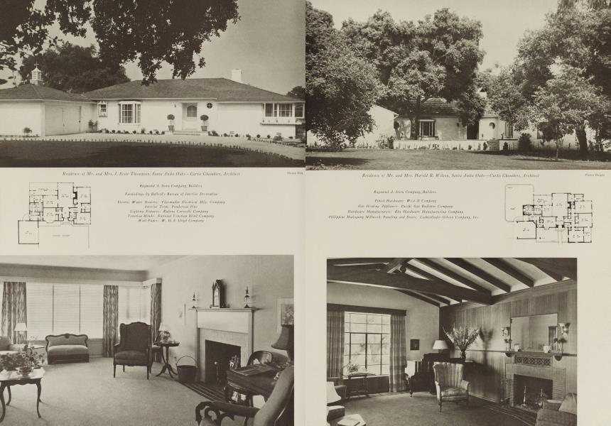 Residence of Mr. and Mrs. J. Scott Thompson, Santa Anita Oaks—Curtis Chambers, Architect