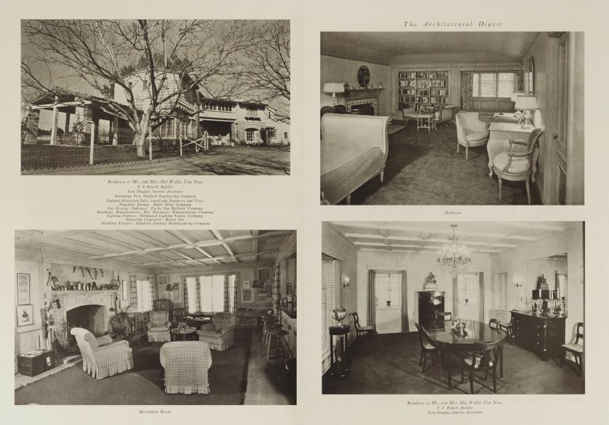 Residence of Mr. and Mrs. Hal Wallis, Van Nuys