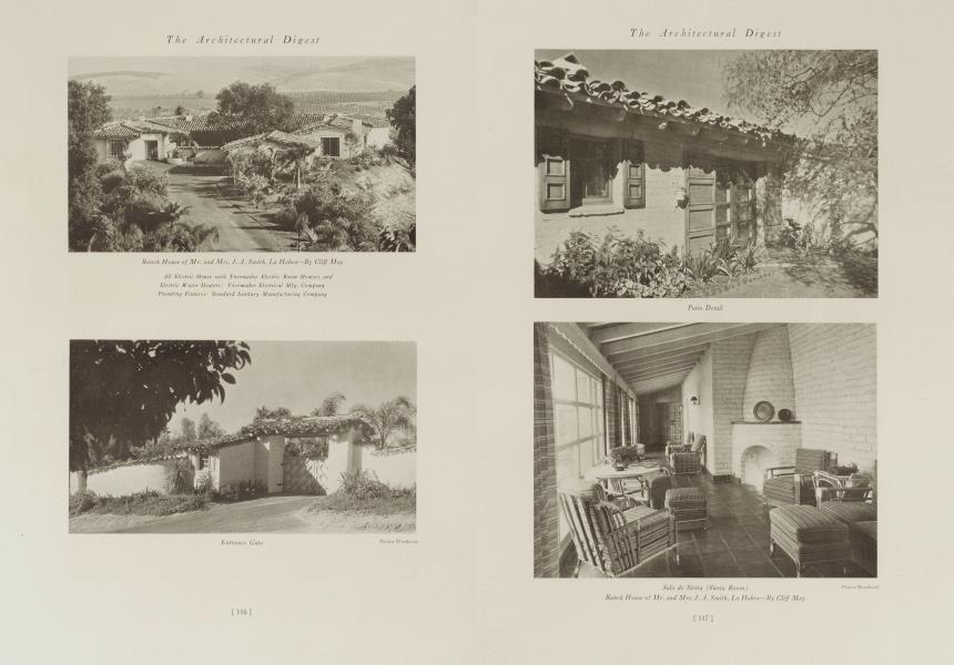 Ranch House of Mr. and Mrs. J. A. Smith, La Habra—By Cliff May