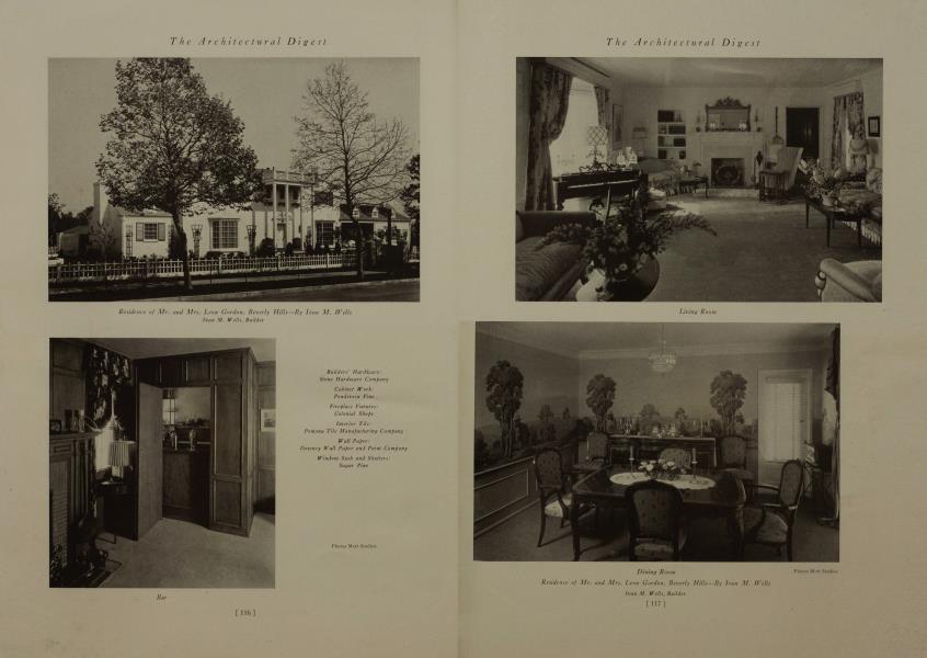 Residence of Mr. and Mrs. Leon Gordon, Beverly Hills—By Ivan M. Wells