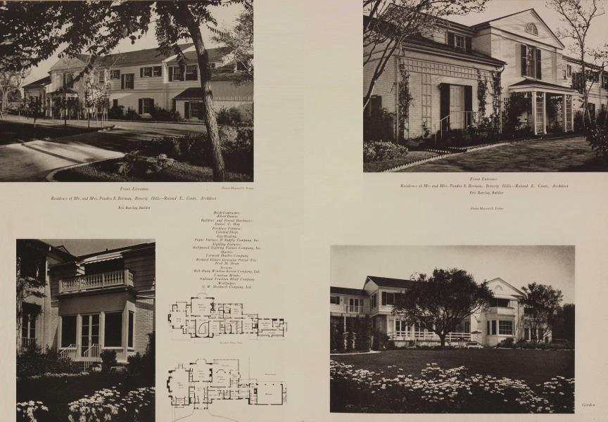 Residence of Mr. and Mrs. Pandro S. Berman, Beverly Hills—Roland E. Coate, Architect