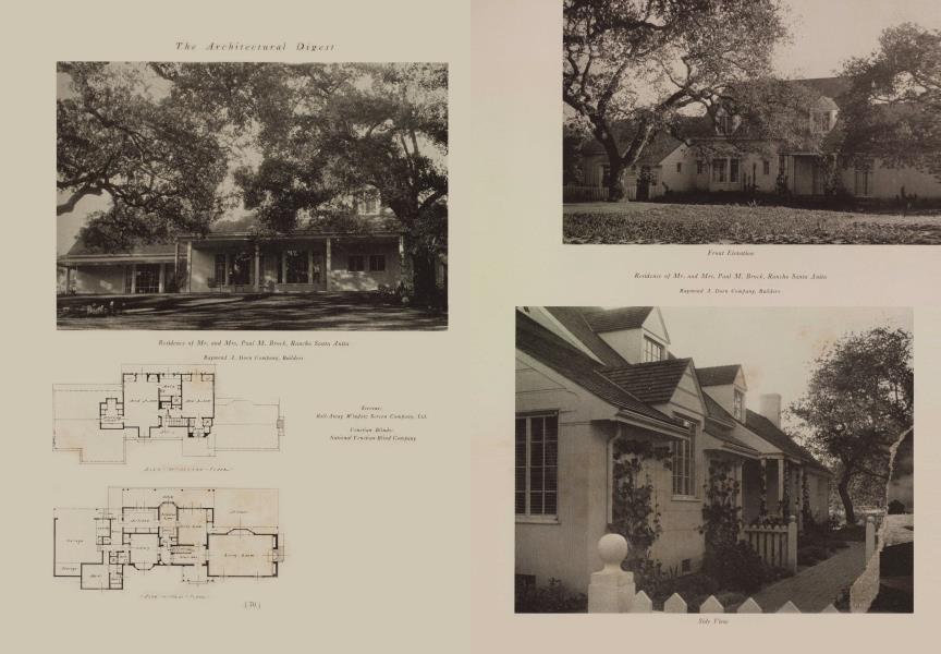 Residence of Mr. and Mrs. Paul M. Brock, Rancho Santa Anita