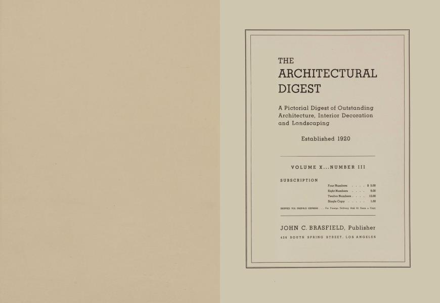 THE ARCHITECTURAL DIGEST