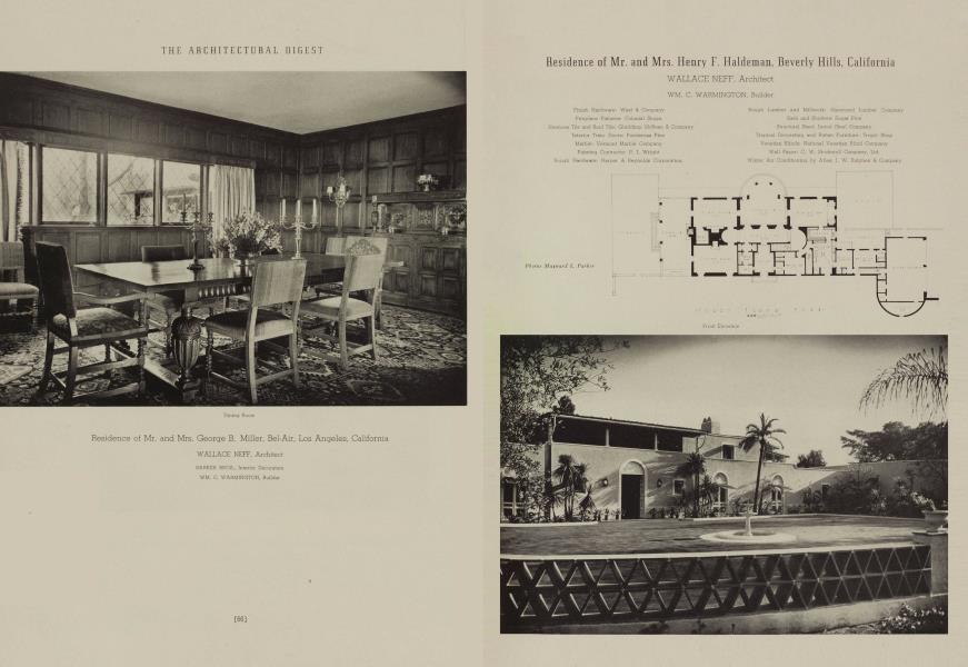 Residence of Mr. and Mrs. Henry F. Haldeman, Beverly Hills, California