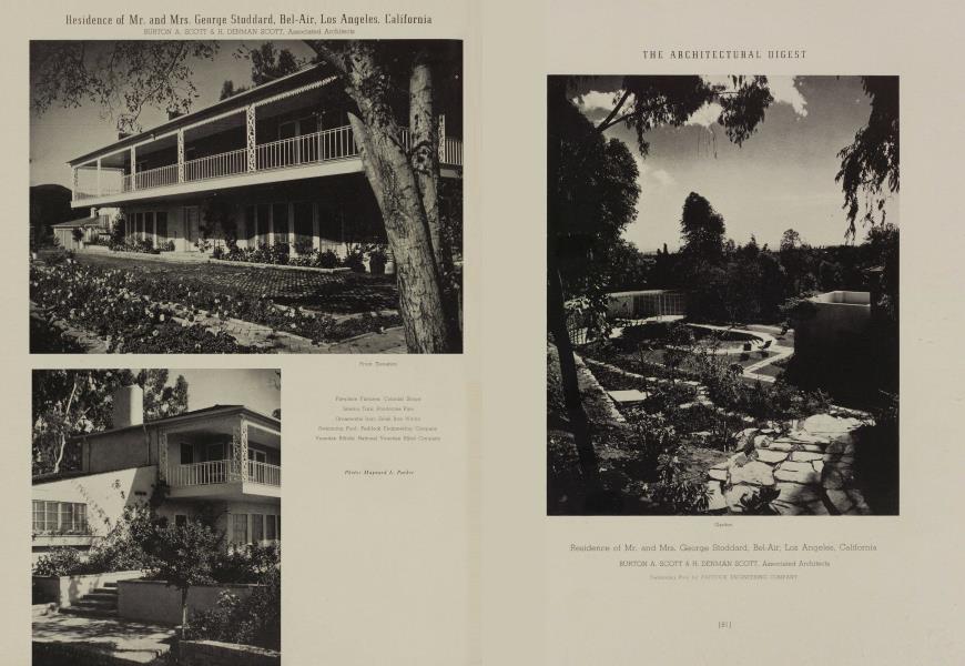 Residence of Mr. and Mrs. George Stoddard, Bel-Air, Los Angeles, California