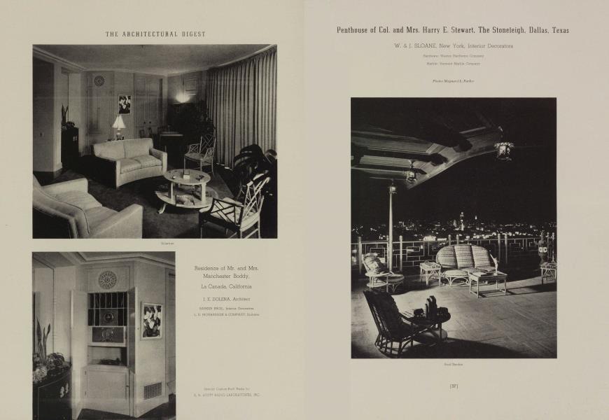 Penthouse of Col. and Mrs. Harry E. Stewart, The Stoneleigh, Dallas, Texas