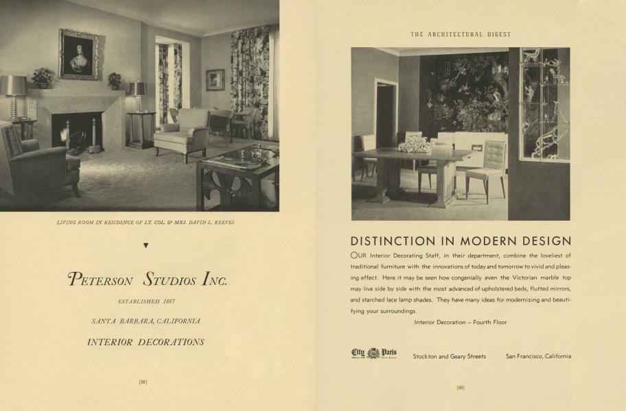 PETERSON STUDIOS INC. | Architectural Digest | JANUARY 1945