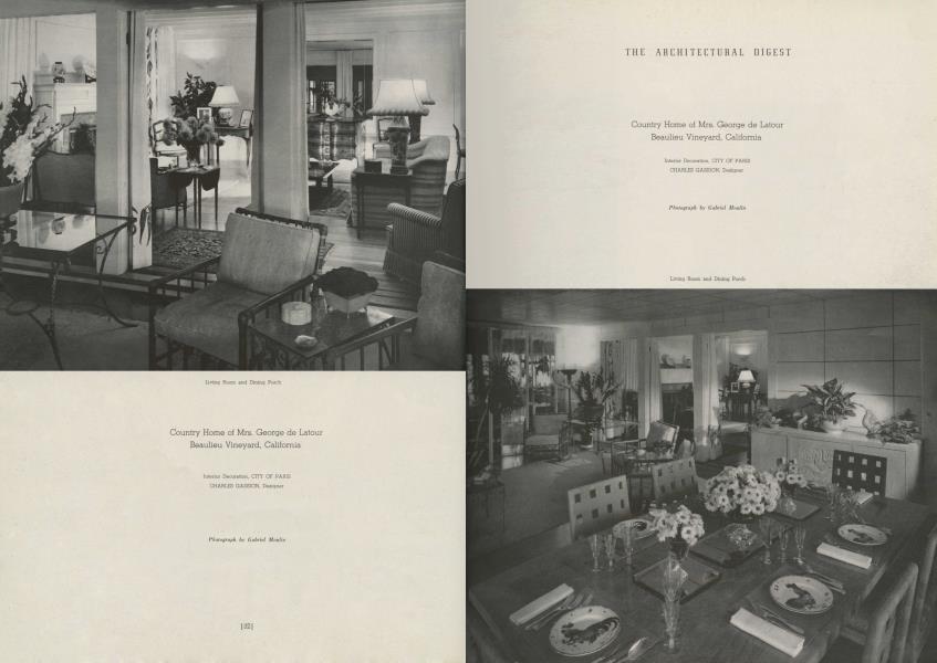 Country Home of Mrs. George de Latour — Beaulieu Vineyard, California