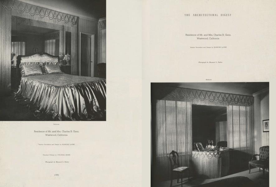 Residence of Mr. and Mrs. Charles B. Ganz, Westwood, California