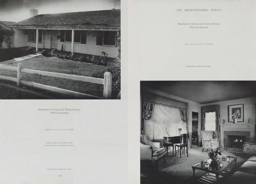 Residence of George and Gladys Keenan — West Los Angeles
