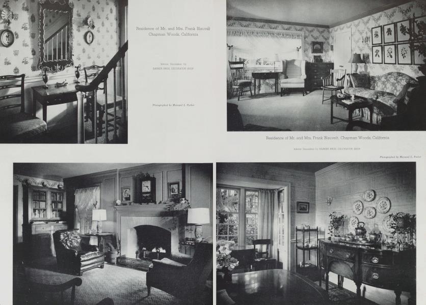 Residence of Mr. and Mrs. Frank Blauvelt — Chapman Woods, California