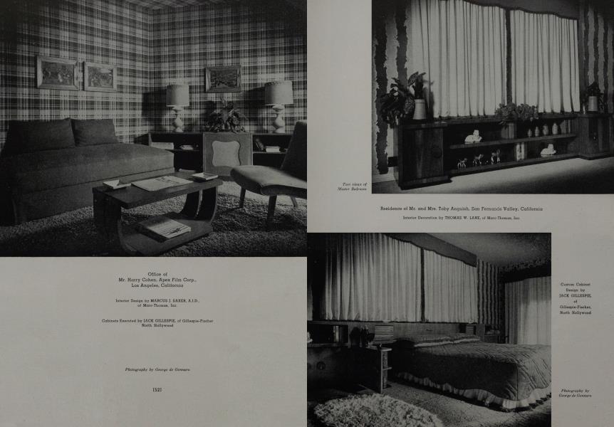 Office of Mr. Harry Cohen, Apex Film Corp., Los Angeles, California |  Architectural Digest | JANUARY 1947