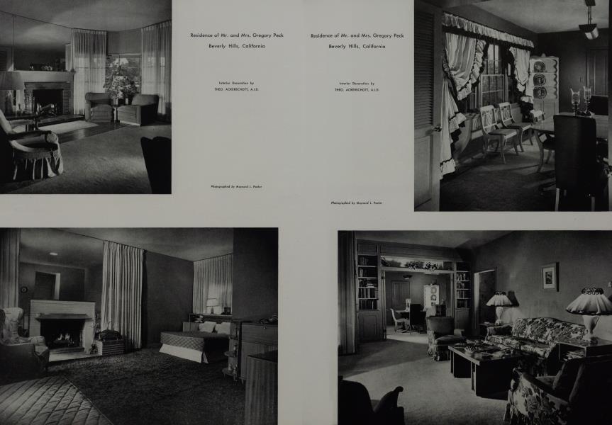 Residence of Mr. and Mrs. Gregory Peck — Beverly Hills, California