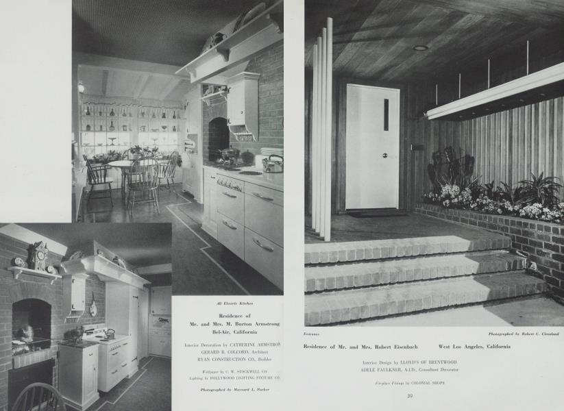 Residence of Mr. and Mrs. Robert Eisenbach — West Los Angeles, California