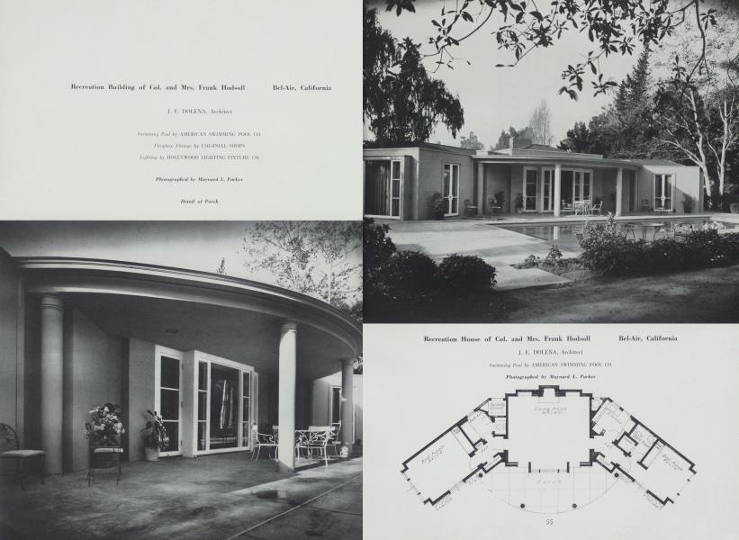 Recreation Building of Col. and Mrs. Frank Hodsoll — Bel-Air, California