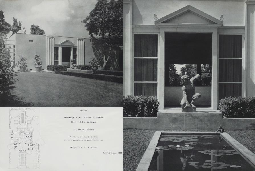 Residence of Mr. William T. Walker — Beverly Hills, California