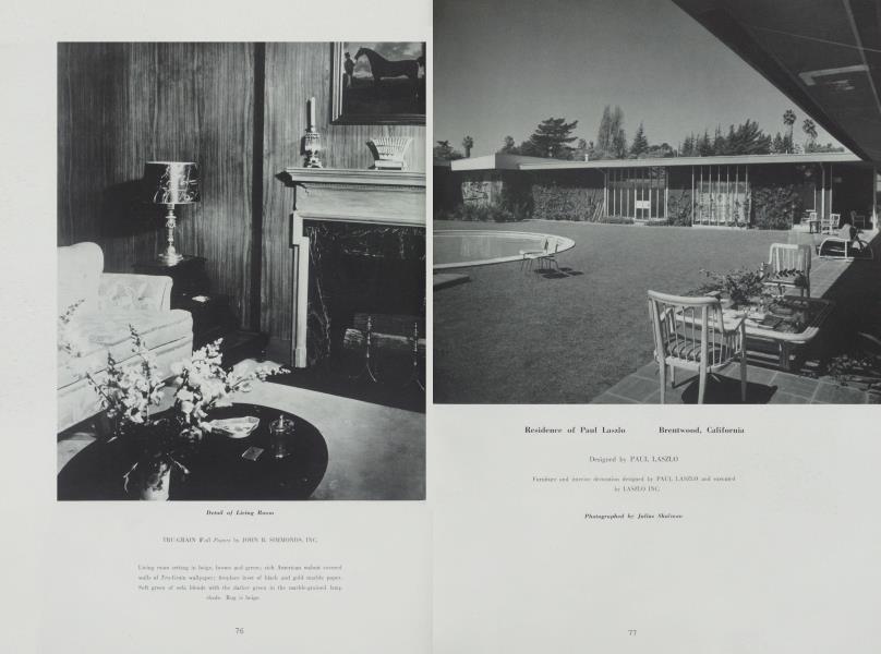 Residence of Paul Laszlo — Brentwood, California