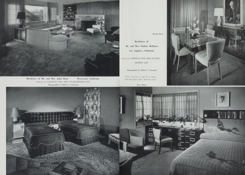Residence of Mr. and Mrs. Stanley Kallman — Los Angeles, California