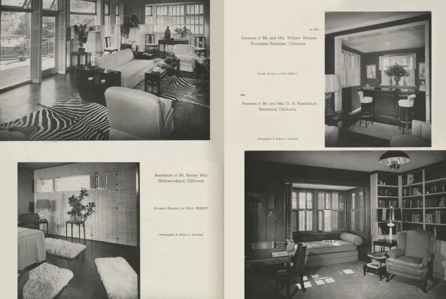 Residence of Mr. and Mrs. D. H. Rosenblum — Brentwood, California