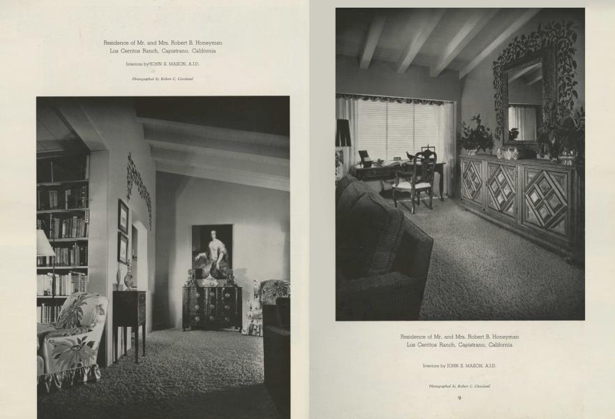 Residence of Mr. and Mrs. Robert B. Honeyman — Los Cerritos Ranch, Capistrano, California