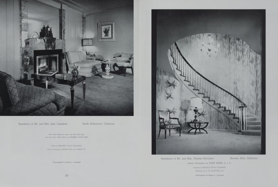 Residence of Mr. and Mrs. Charles Schonlaw —Beverly Hills, California